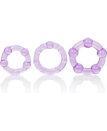 California Exotic Novelties Transparent Island Rings - Набор эрекционных колец, 3 шт